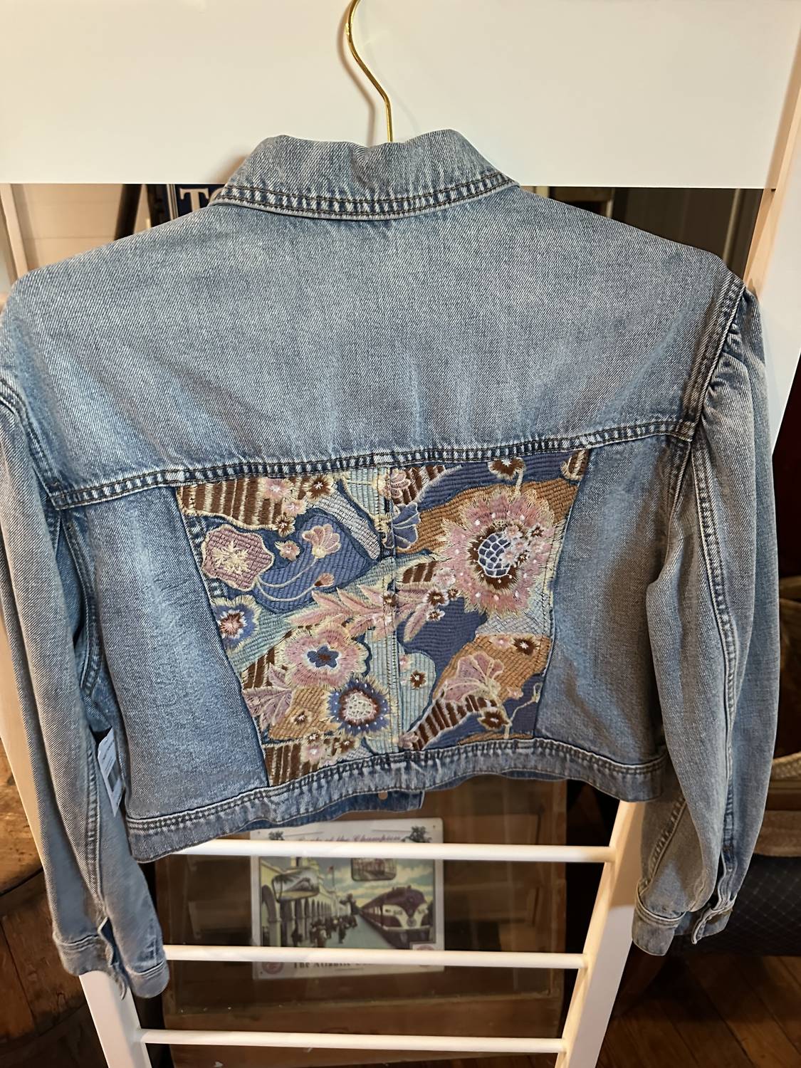 DRIFTWOOD Women's Inez X Romantic Rhapsody Jacket in blue - women's jacket - detail view