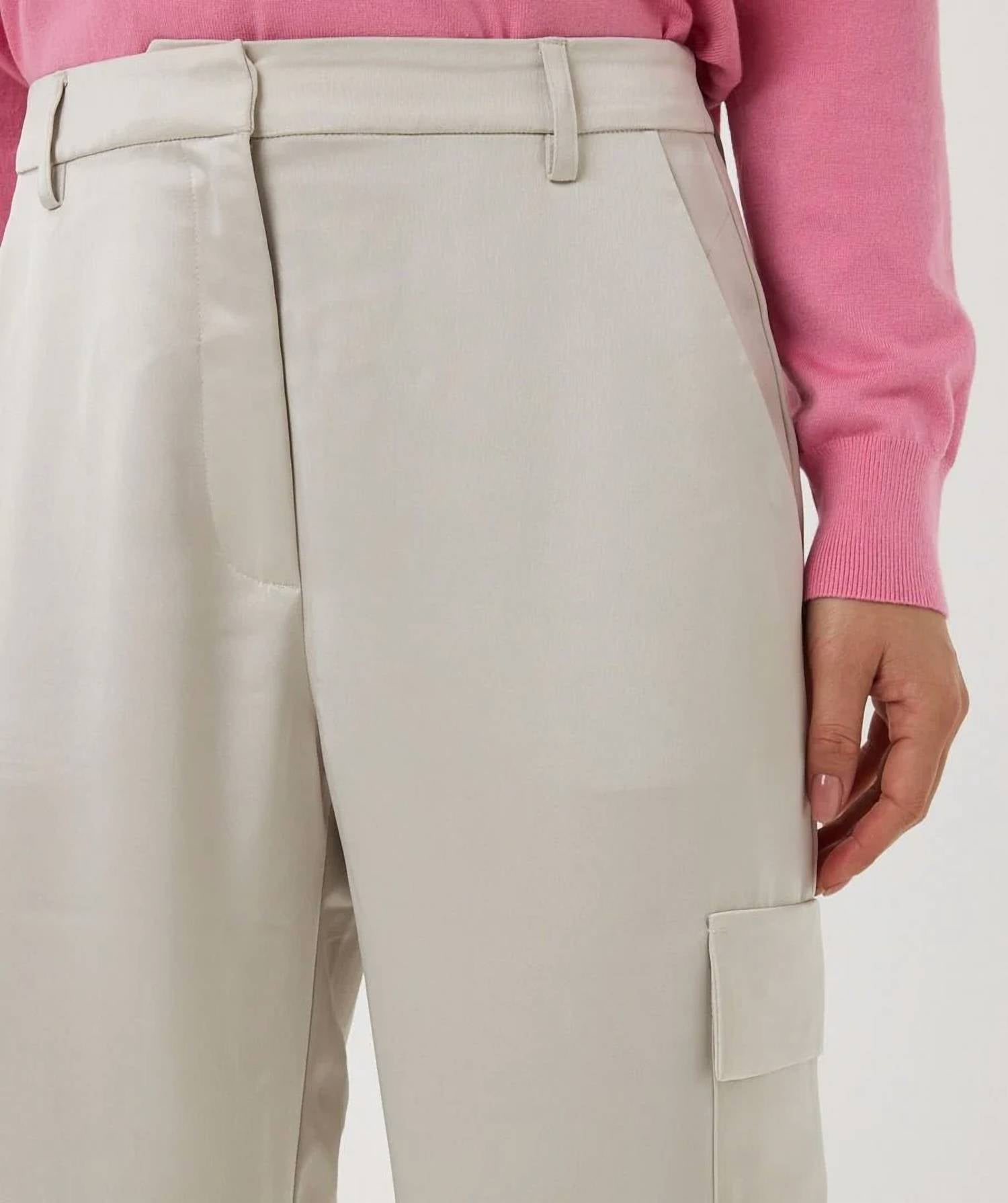 Esqualo - Tola Cargo Satin Trousers