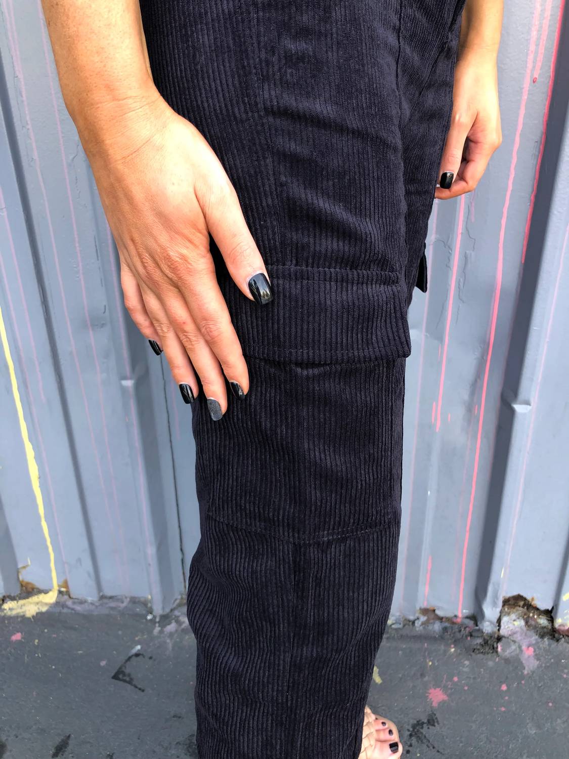 Love Tree - Callie Corduroy Cargo Pants