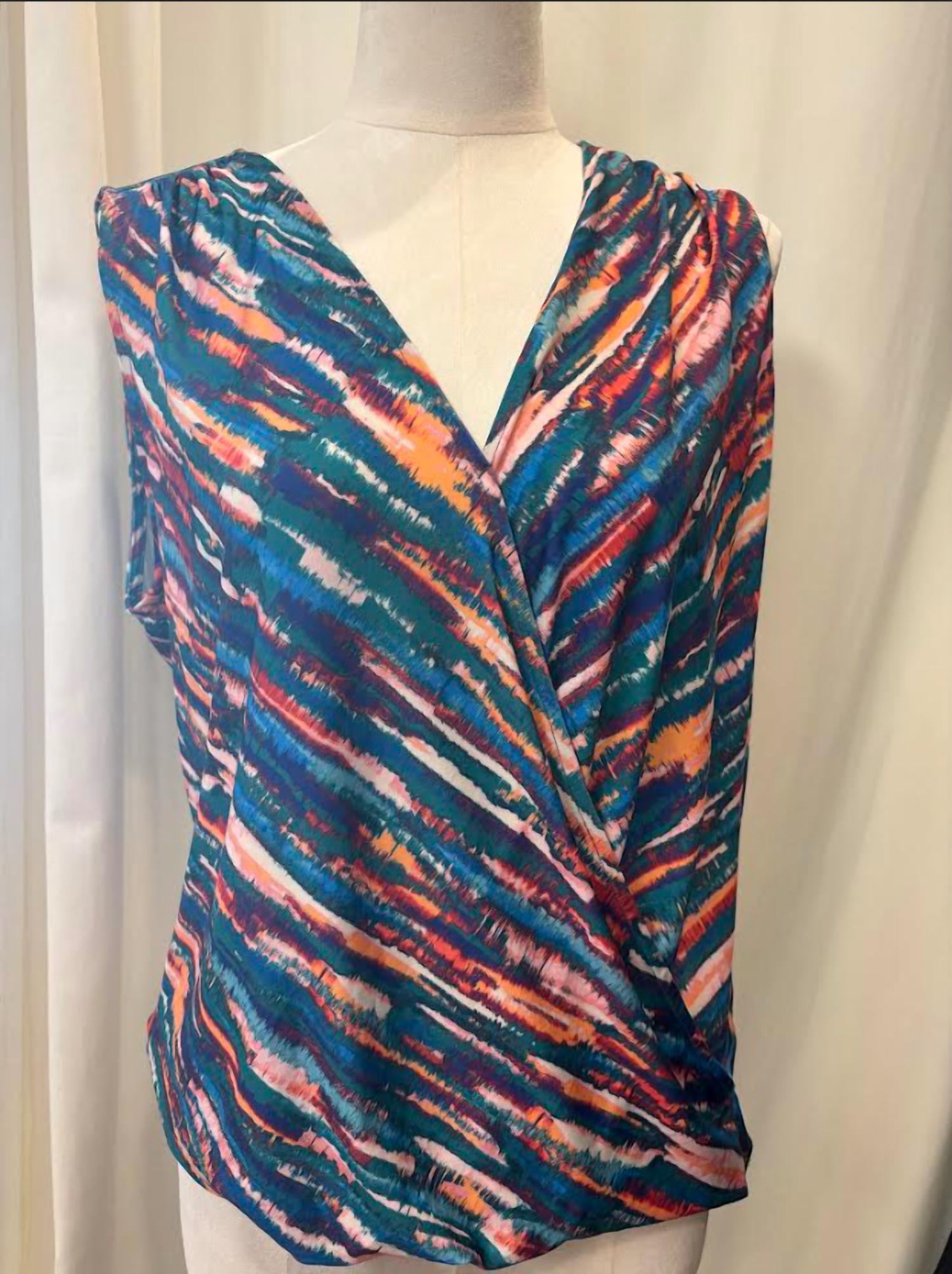Veronica M - Sleeveless Surplice Top