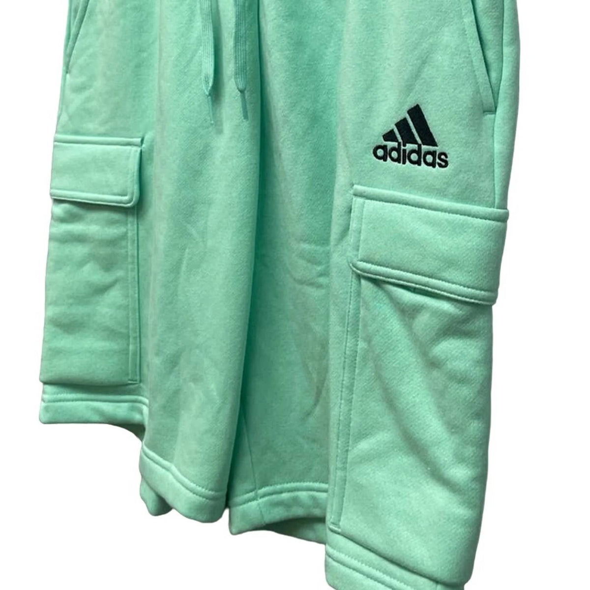 Adidas - Elastic Drawstring Waist Cargo Sweatpant Shorts