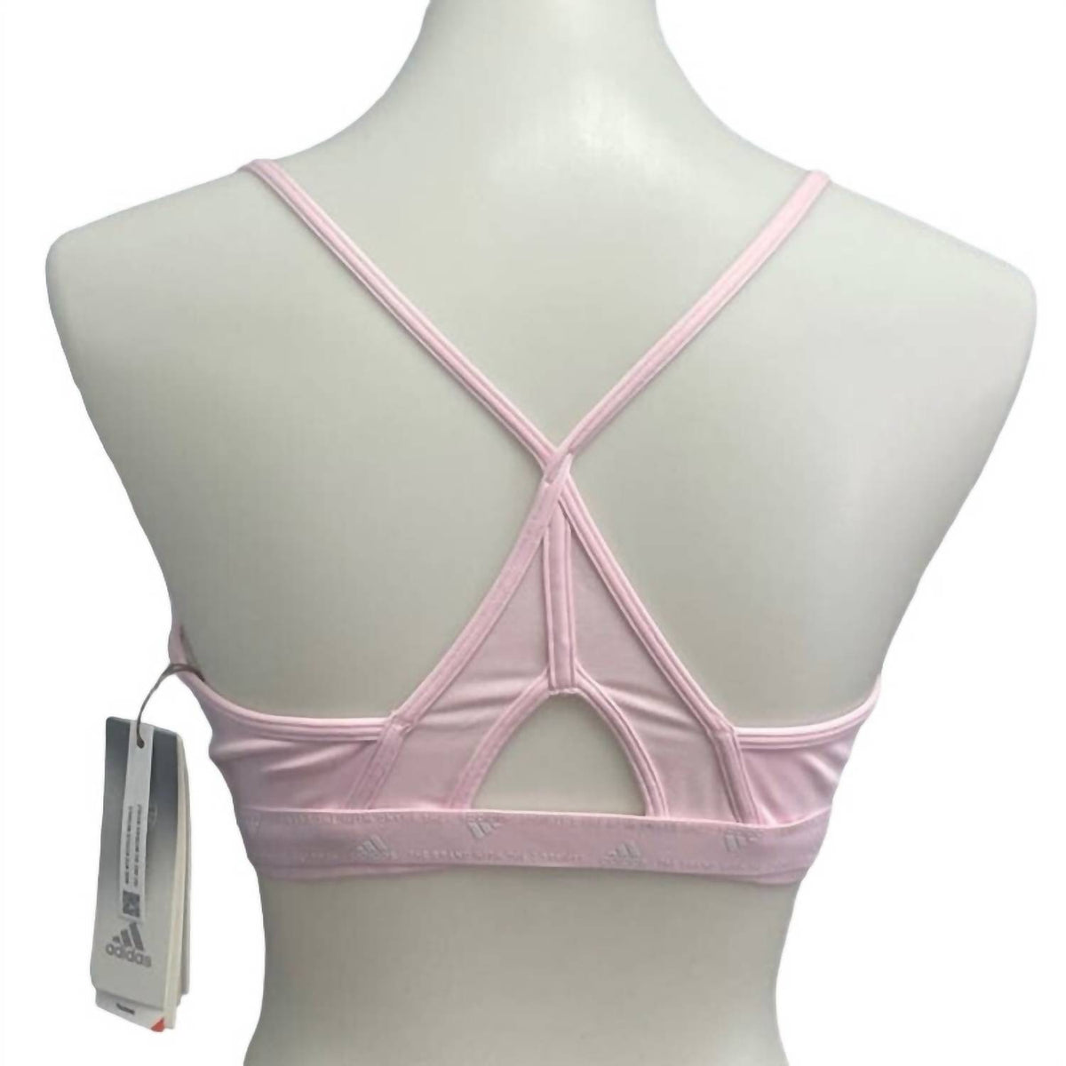 Adidas - Medium 40DD Pink Light Support Removeable Pads Training Sports Bra