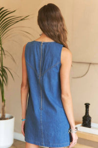 Adora - Chevron Crush Dress