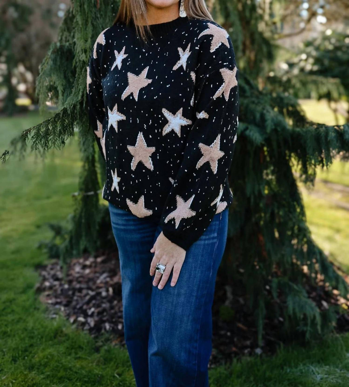 Adora - Oversized Star Sweater