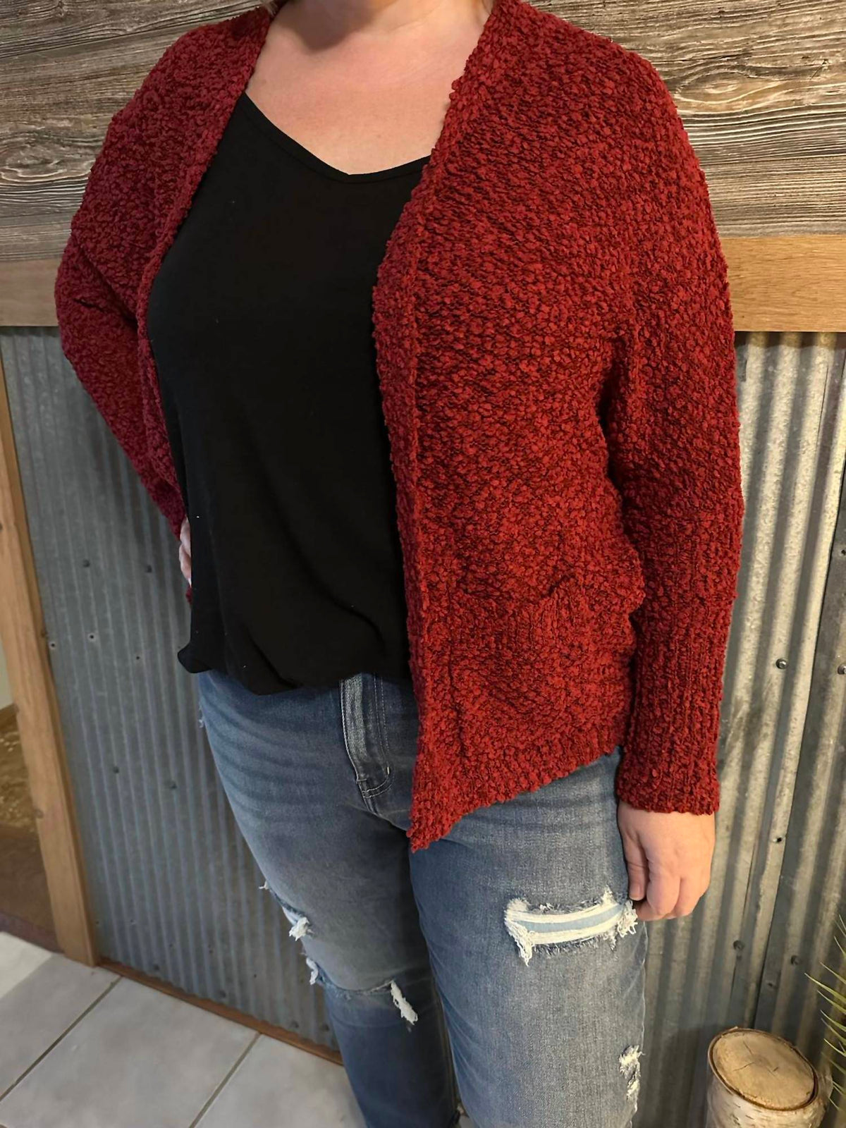 Adora - Popcorn Cardigan - Plus