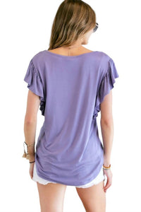 Adora - Ruffle Sleeve Top