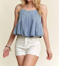 Adora - Southern Cutie Washed Crop Top