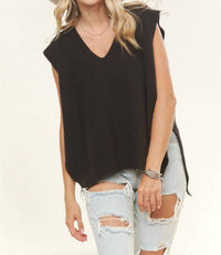 Adora - V-neck Boxy Vest Top