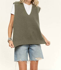 Adora - V-neck Boxy Vest Top