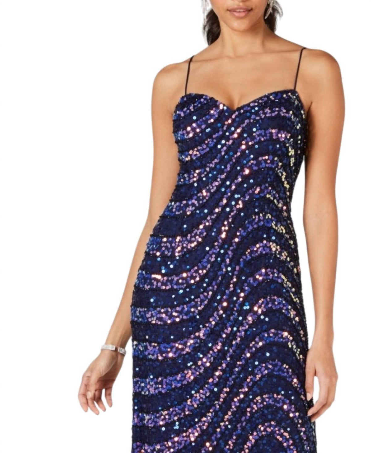 Adrianna Papell - Swirling Sequined Gown
