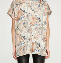 Adrienne - Paisley V-neck Top