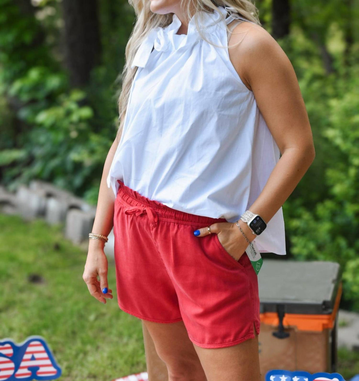 Adrienne - Vacay Countdown Bridget Ruffle Tank