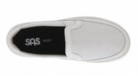SAS Women's Chuy-x Slip On Sneaker in white perf - women's sneaker - alternate view