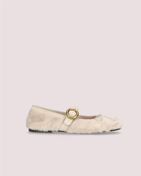 Pretty Ballerinas Women's Georgia Ballet Flat Shoes in white - women's flats