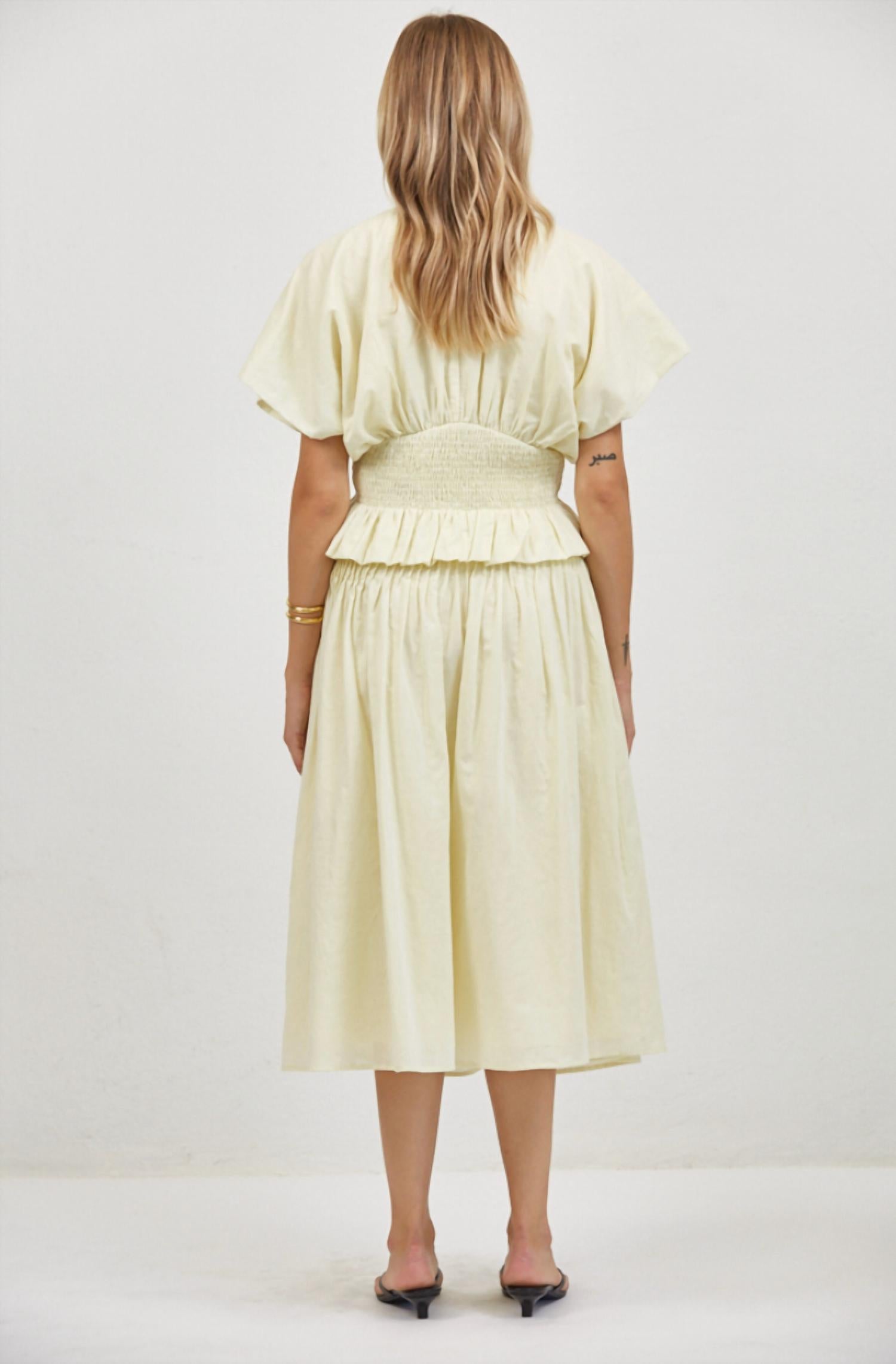 A.Ren - Madine Cinched Waist Top
