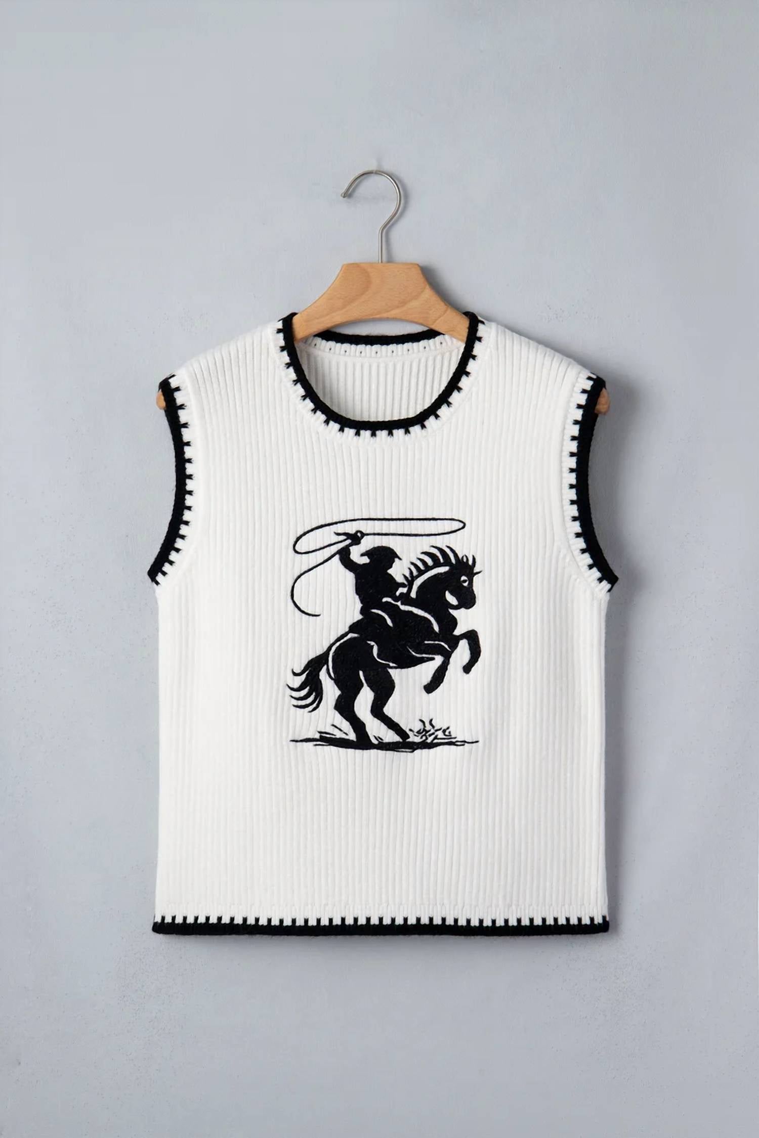 1 The Woman - Rodeo Cowboy Sweater Vest