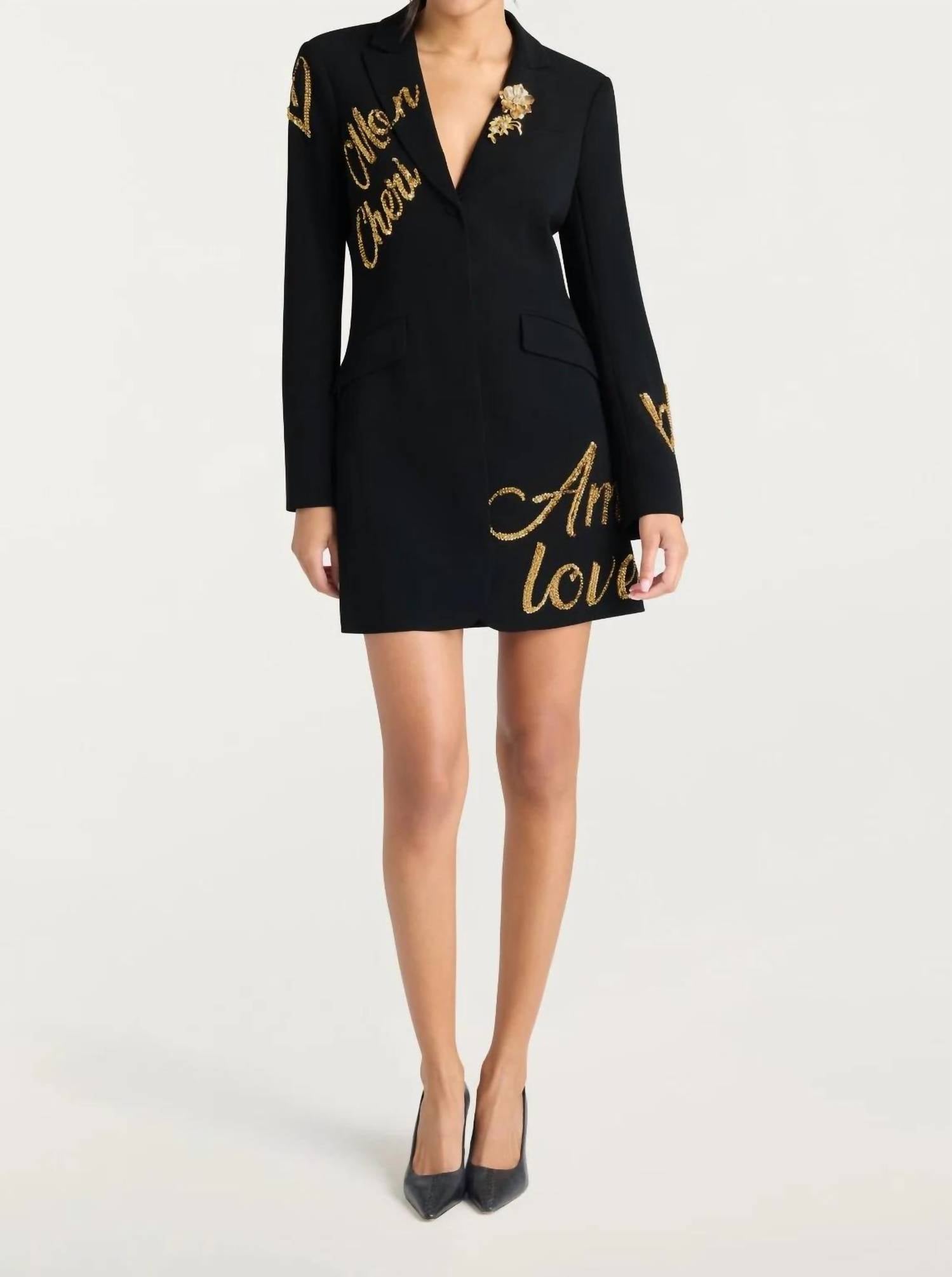 Cinq A Sept - Crushed Sequin Loveletter Joel Mini Dress