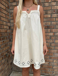Sage The Label - Retro Roam Embroidered Dress