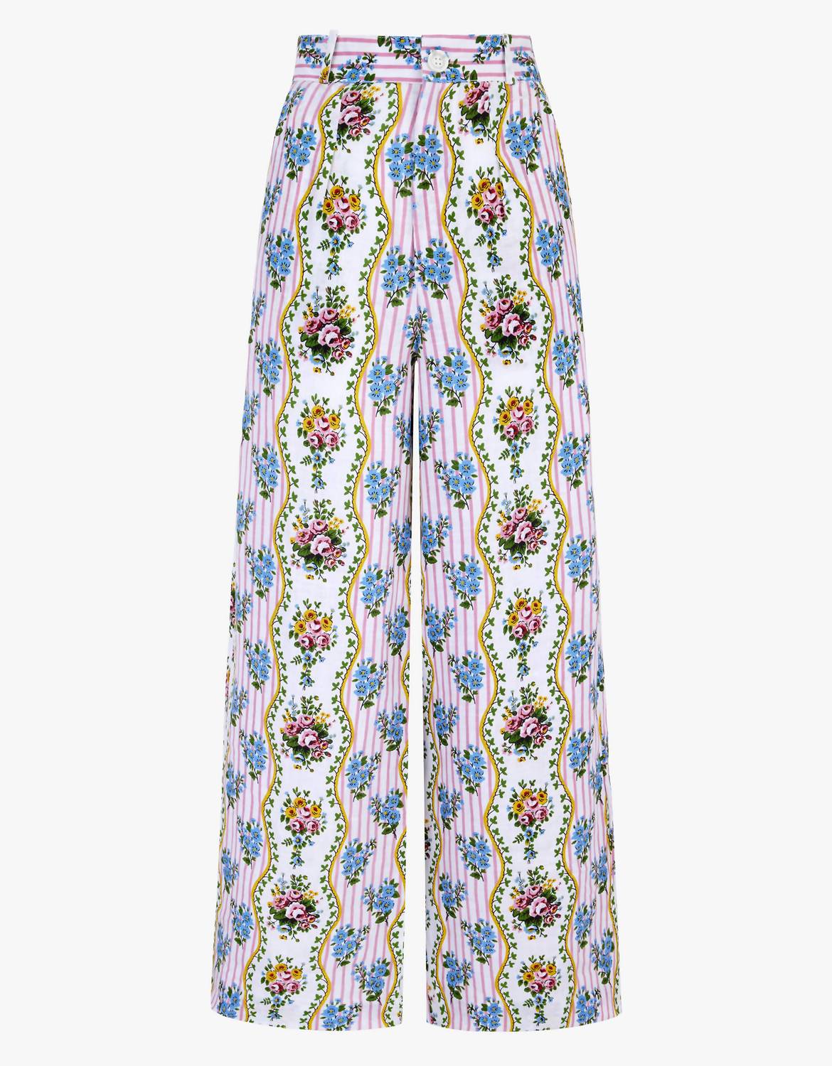 Pink City Prints - Gabi Floral Trousers