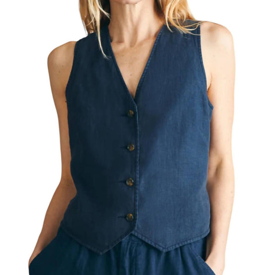 Faherty - Monterey Linen Vest