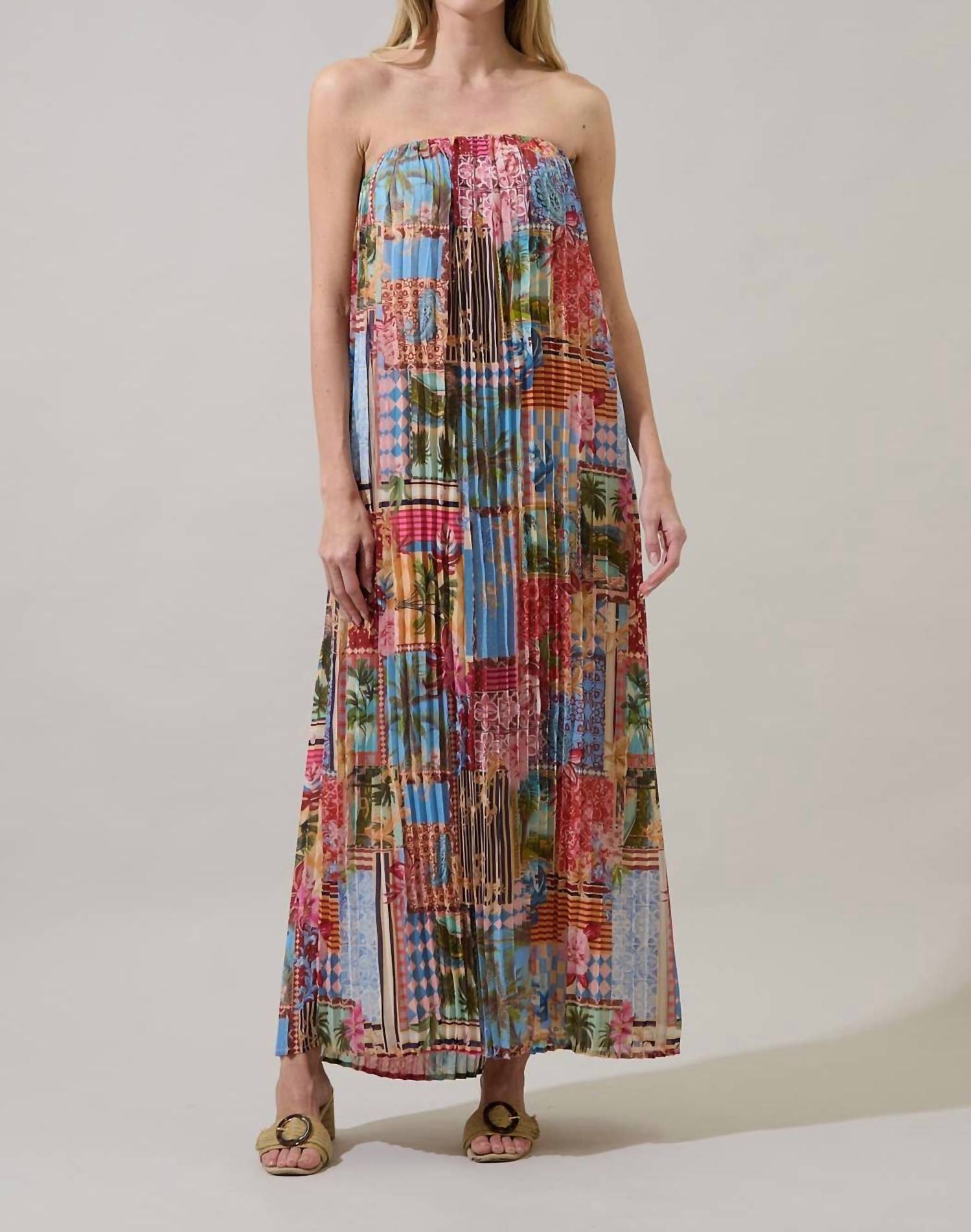 Sugarlips - Isabela Pleated Maxi Dress