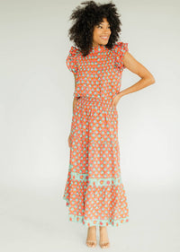 Victoria Dunn - Carnation Tiered Skirt