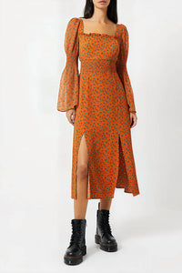 French Connection - Francine Callie Smock Midi Dress