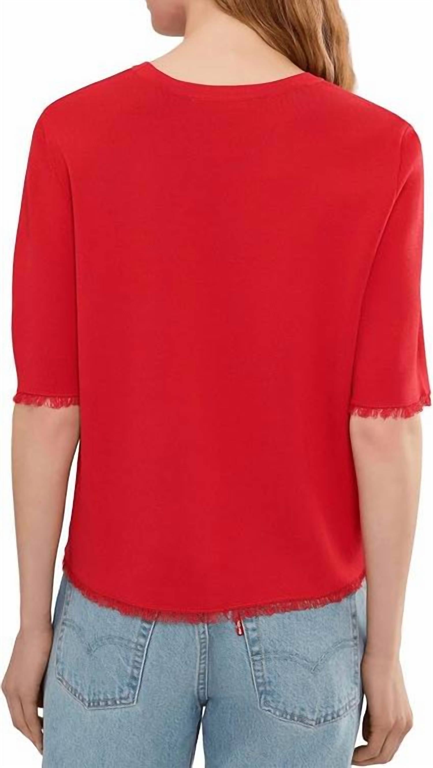 Elliott Lauren - In The Fray Fringe Detail Sweater