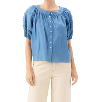 Fifteen Twenty - Shay Contrast Peasant Top