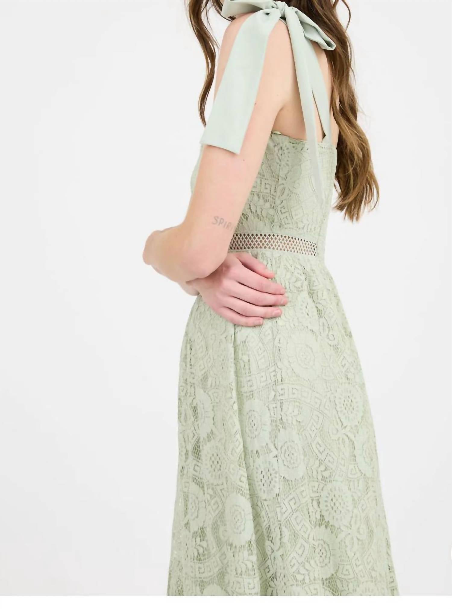 Blu Pepper - Sylvia Lace Midi Dress