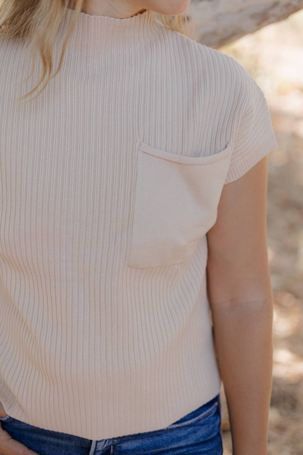 Threaded Pear - Lindsey Mock Neck Sweater