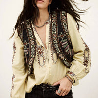 Ba&Sh - Fosca Cropped Embroidered Cardigan