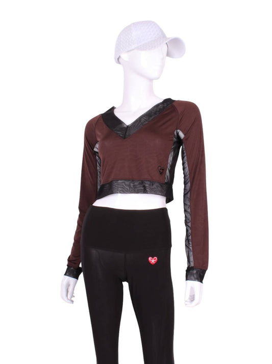 Love Love Tennis - Women's Vee Crop Top