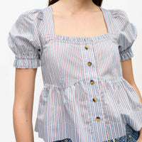 Ganni - Yarn Dyed Stripe Blouse