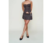 Guizio - Pleated Micro Mini Skirt