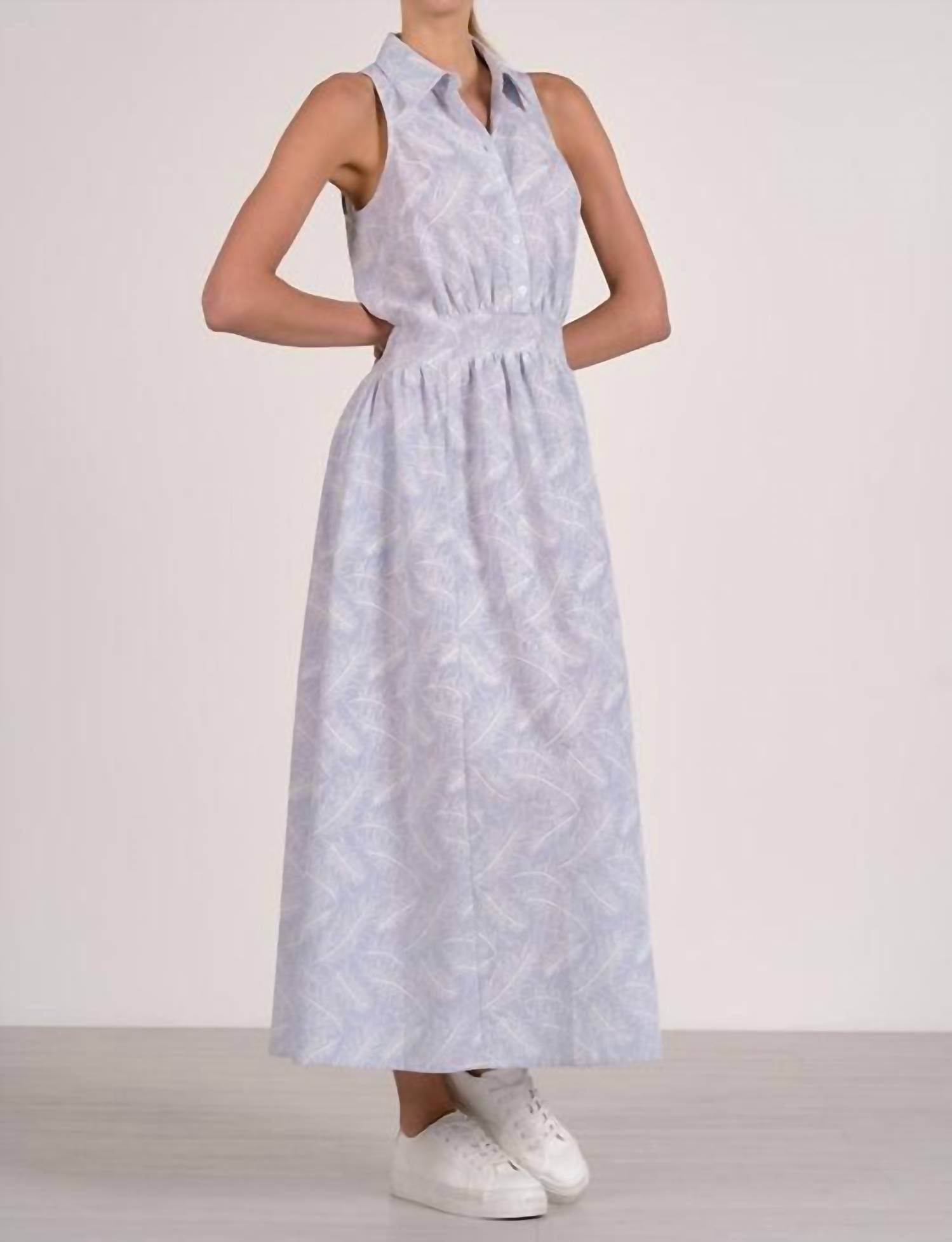 Elan - Collared Acent Maxi Dress