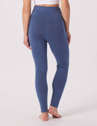 glyder Merino Jogger in washed blue - women's pants - alternate view