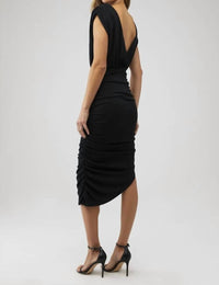 Line And Dot - Desiree Ruched Midi Dress