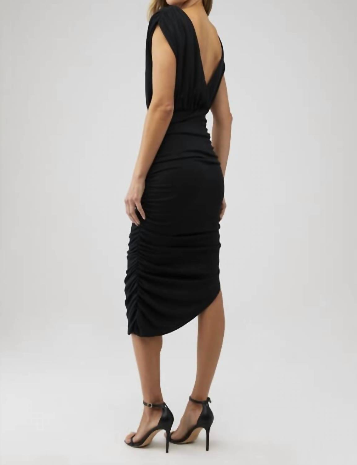 Line And Dot - Desiree Ruched Midi Dress