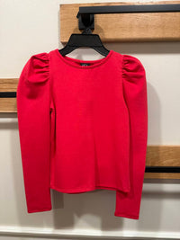 Little Olin - Girl's Puff Sleeve Cotton Top