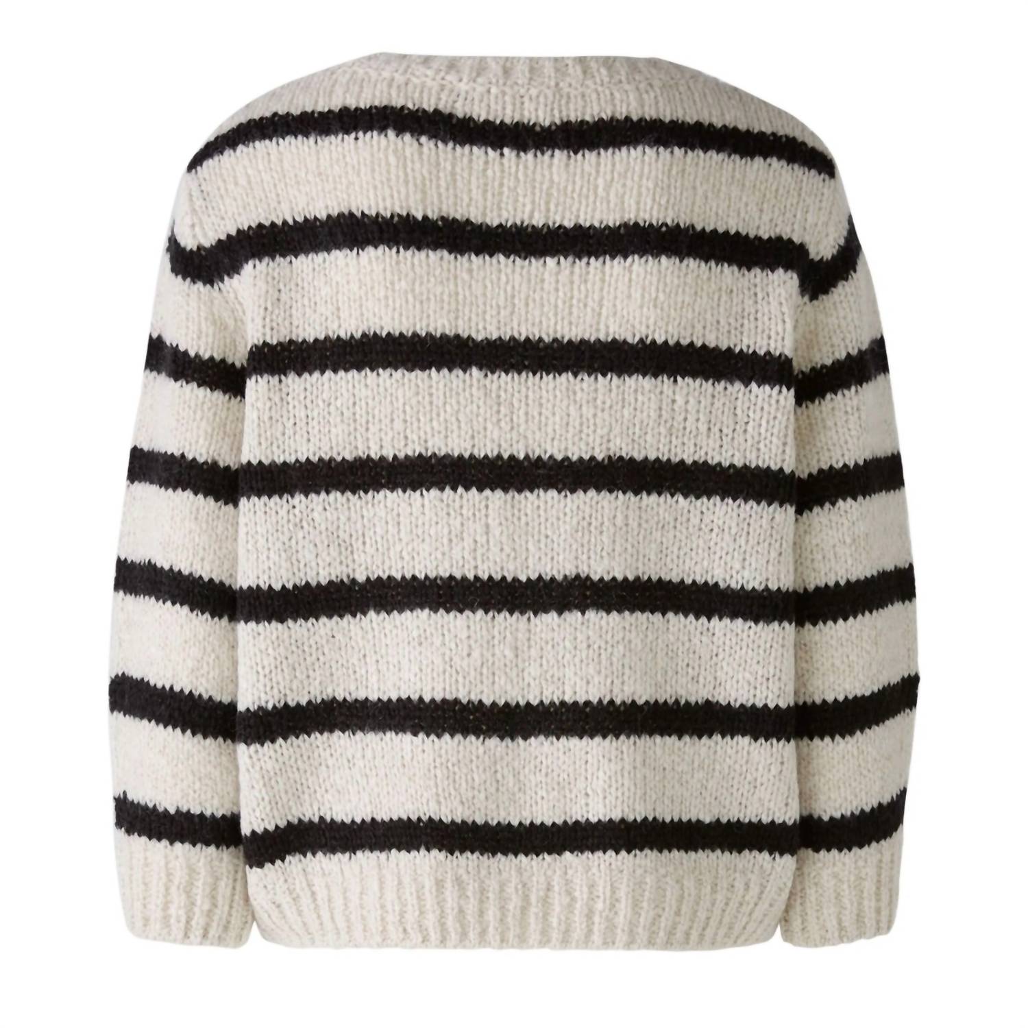 Oui - Stripe Crew Sweater