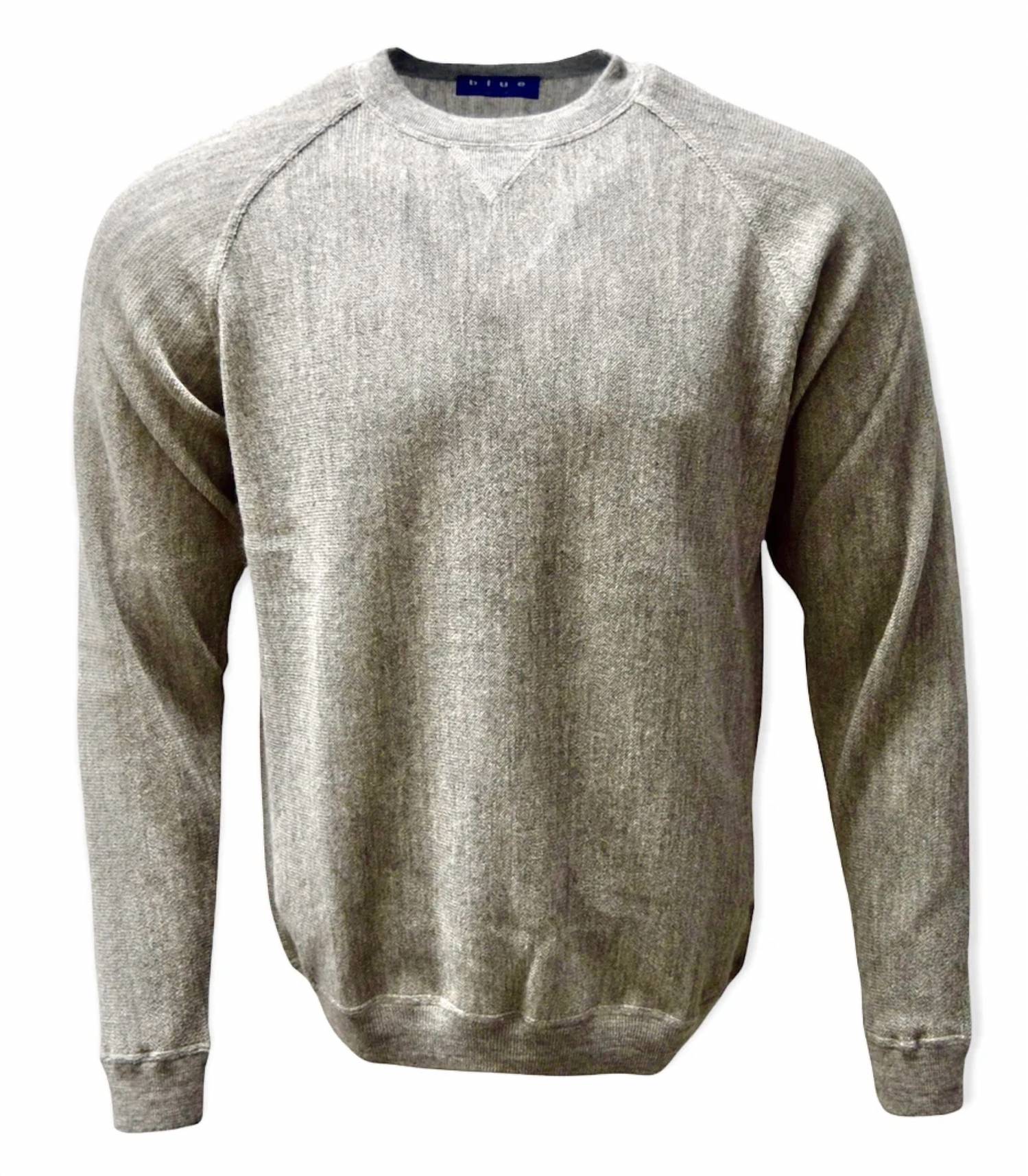 Blue 1899 - Men's Baby Alpaca Links Knit Sweatshirt