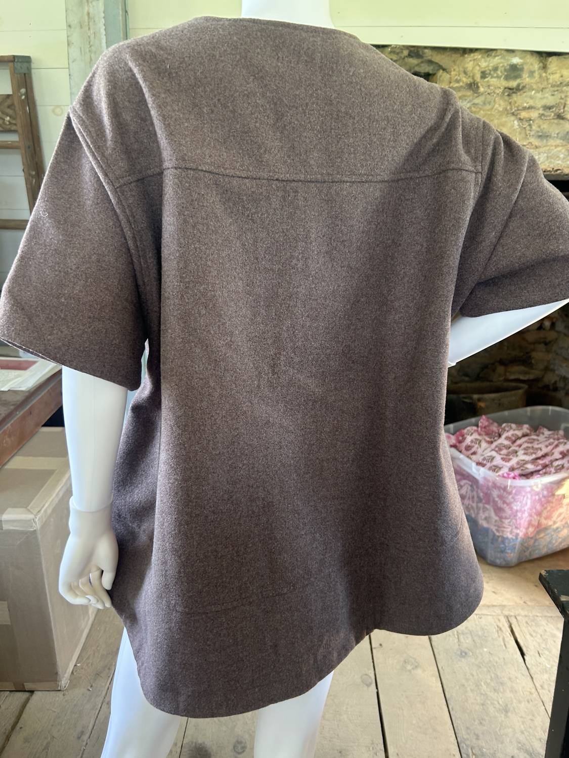 Before You - Women's 3/4 Sleeve Button Up Wool Jacket