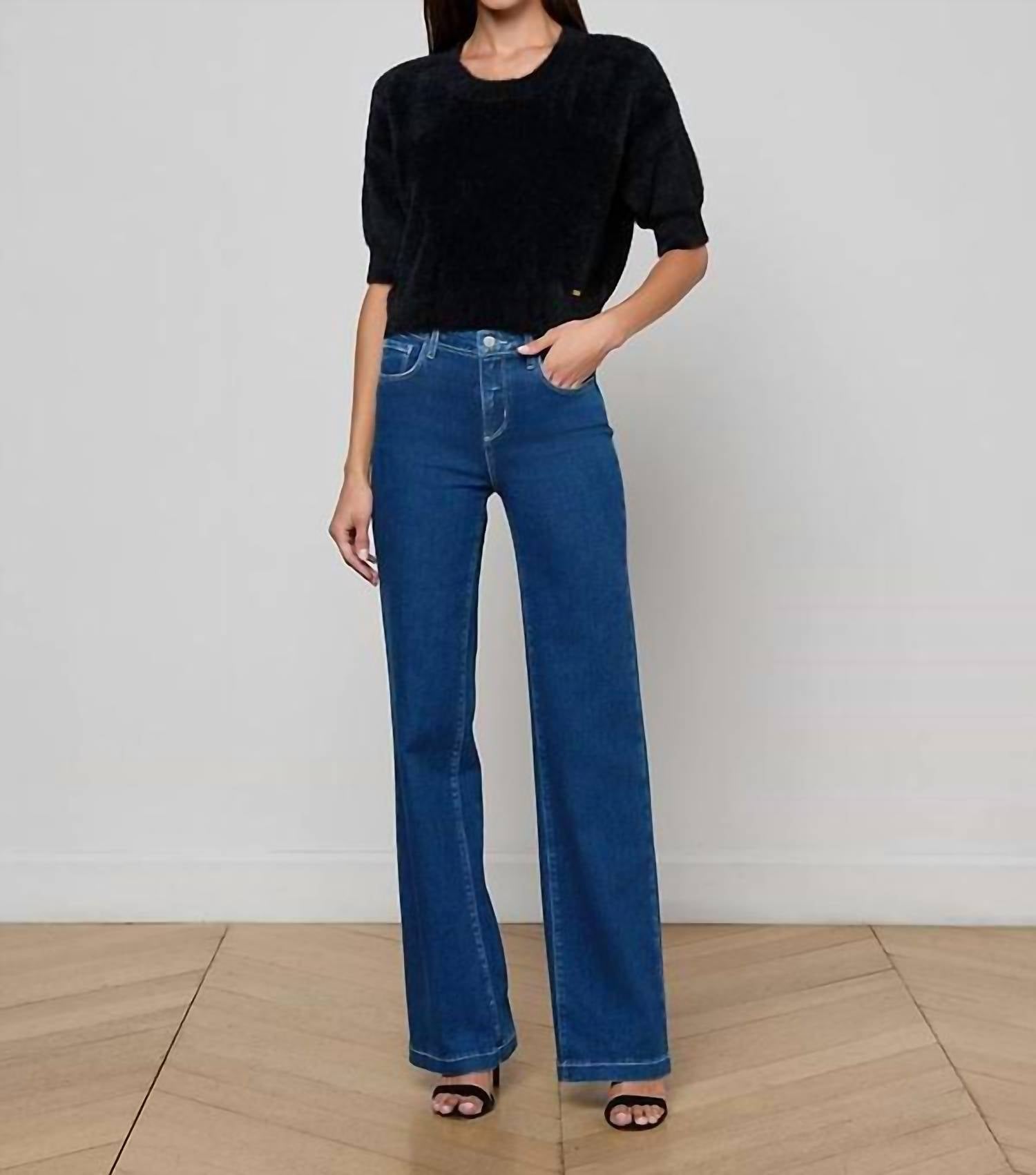 L'Agence - Guinevere Cropped Pullover Sweater