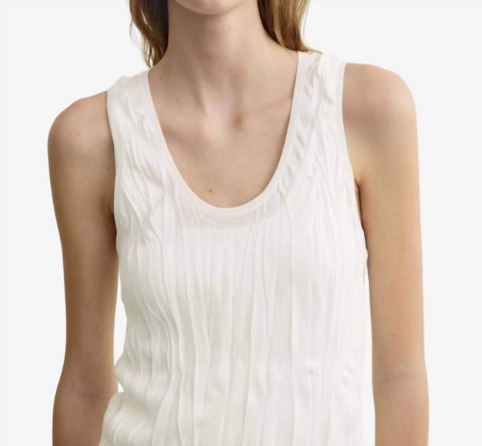 Toteme - Crinkled Knit Tank Top