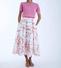 Karina Grimaldi - Lola Print Midi Skirt
