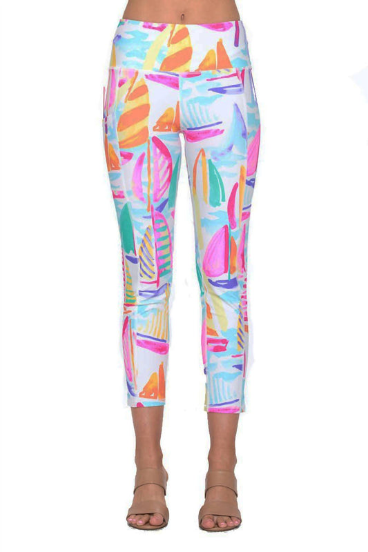 Aryeh - Cecila Sailboat Print Leggings