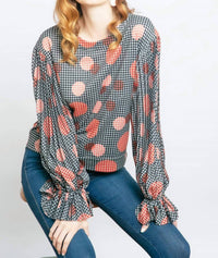 Eva Franco - Hart Pleated Sleeve Top