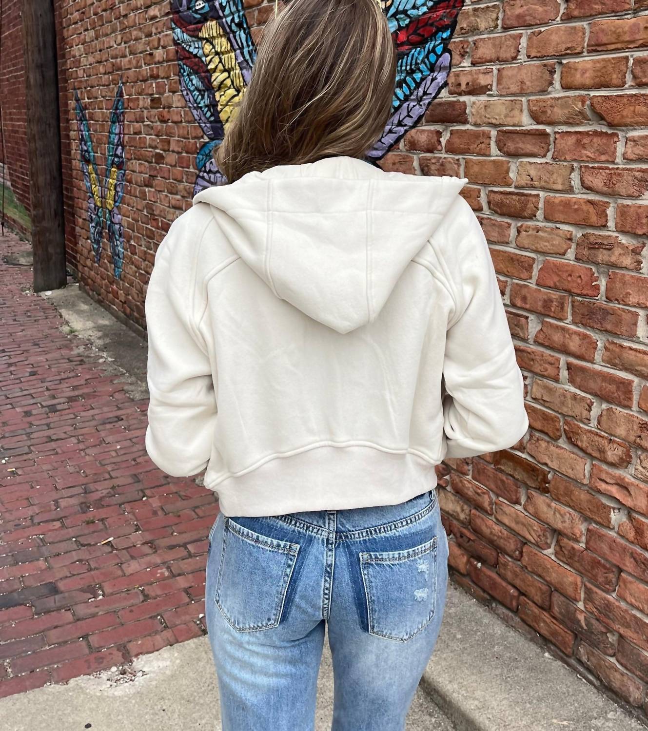 Aemi + Co - Deva Cropped Hooded Jacket