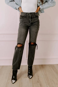 Kancan - Jackson High Waist Distressed Jeans